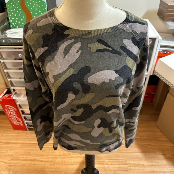 NWT Philosophy camo cashmere sweater - Picture 6 of 7